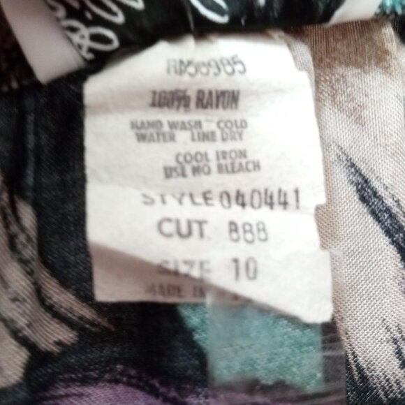 Vintage Phillip Lawrence Skirt Set Pull on Skirt with Blouse Women's Size 10 - Picture 15 of 16